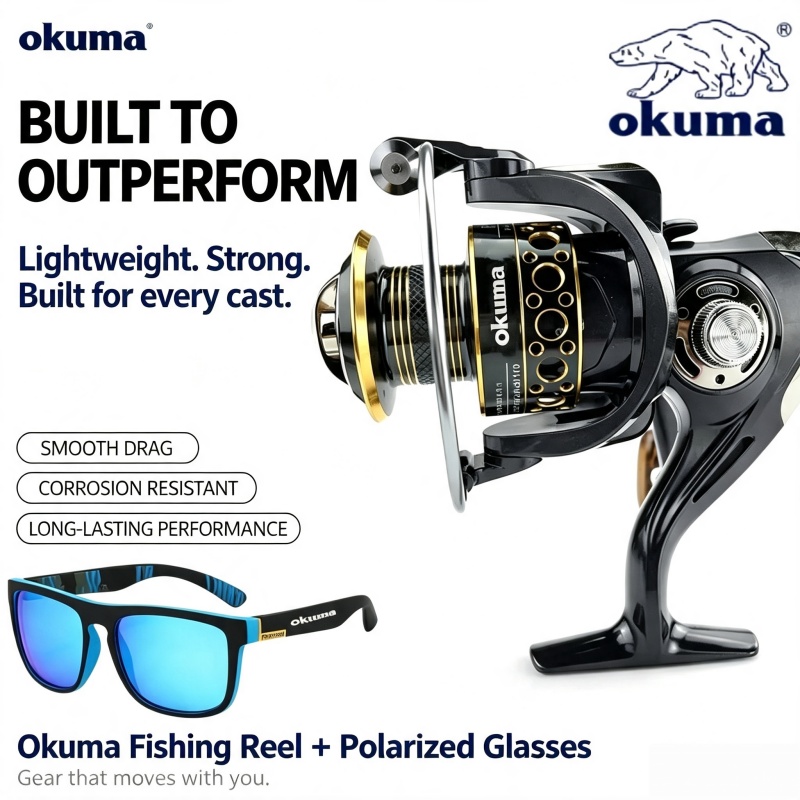 Trolling Reel - Mulinello da spinning OKUMA, mulinello da
