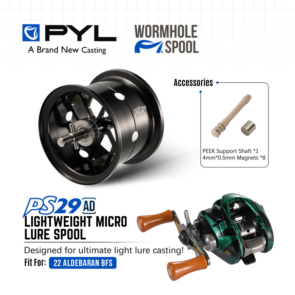PYL PS29 AD Bobina Modificata  - Reel Spare Spool recensione e prezzo